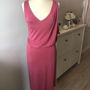 Pink silk Calvin Klein dress